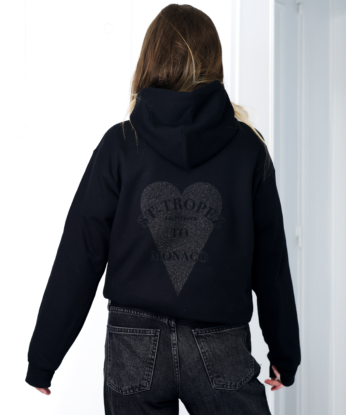 HOODIE GLITTER BLACK