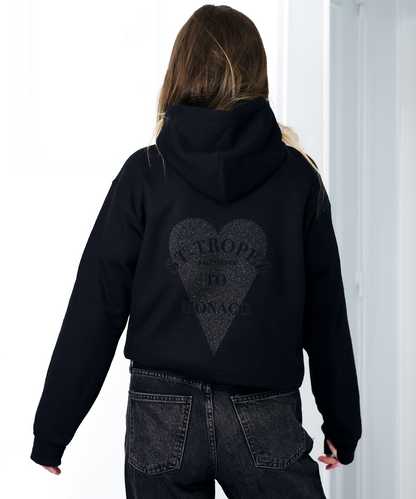 HOODIE GLITTER BLACK