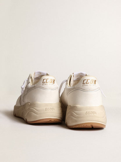 GGDB - Running Sole en mesh et cuir nappa blancs