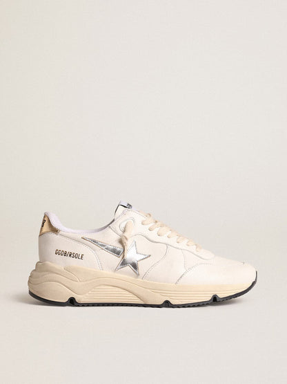 GGDB - Running Sole en cuir nappa avec étoile argentée et talon en cuir doré