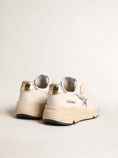 GGDB - Running Sole en cuir nappa avec étoile argentée et talon en cuir doré